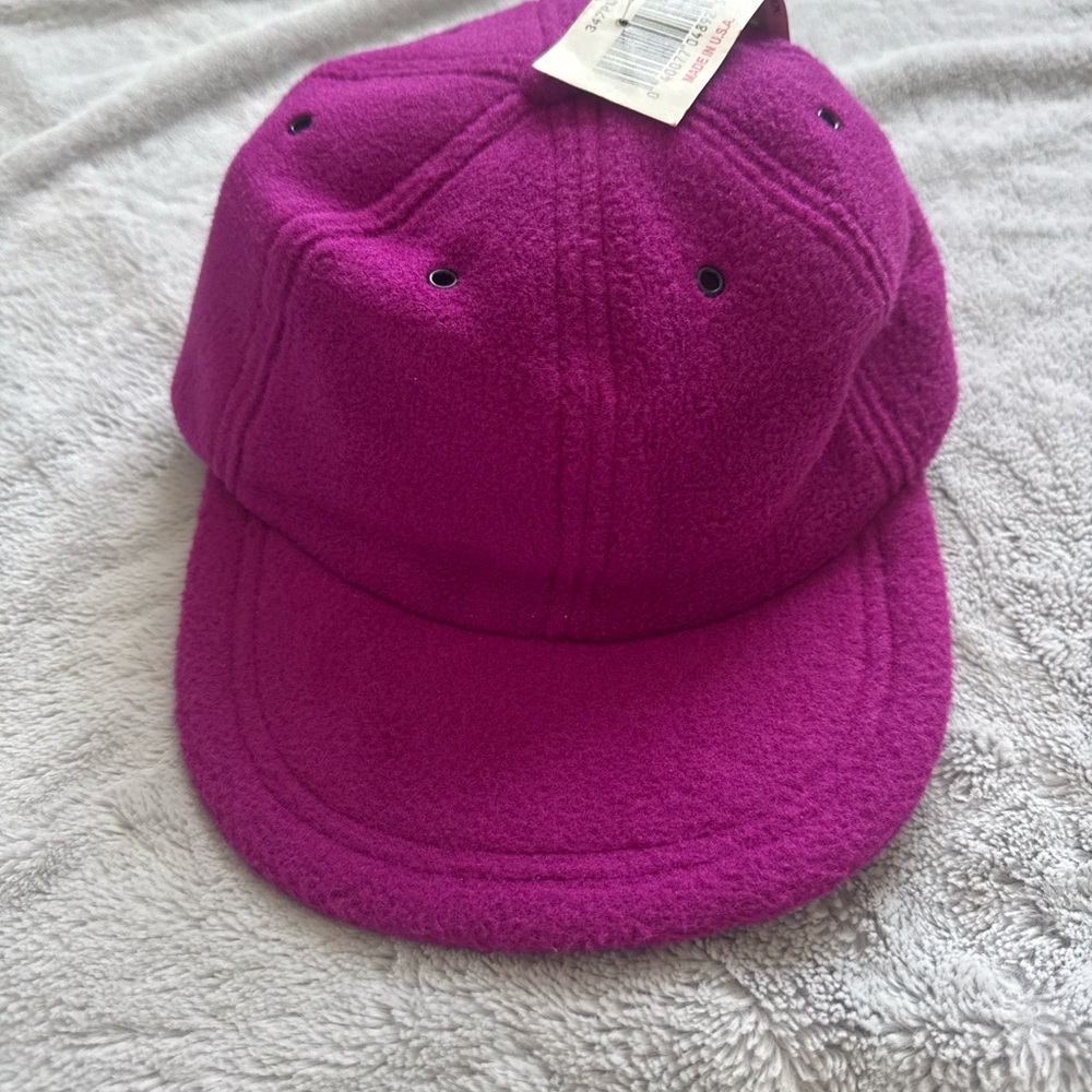 Vintage Polartec Fleece‎ Hat Magenta Pink NWT Made in USA Deadstock Y2K